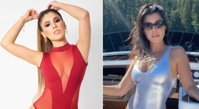 Yahaira Plasencia sorprendió a sus seguidores con nuevas fotos, pero algunos notaron similitudes con el outfit de las Kardashian.