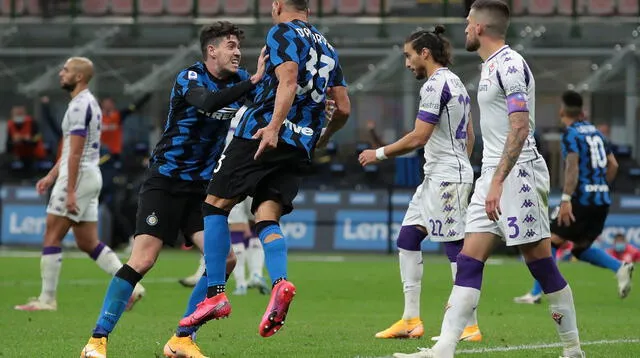 La locura en el Inter por la victoria alcanzada ante Fiorentina.