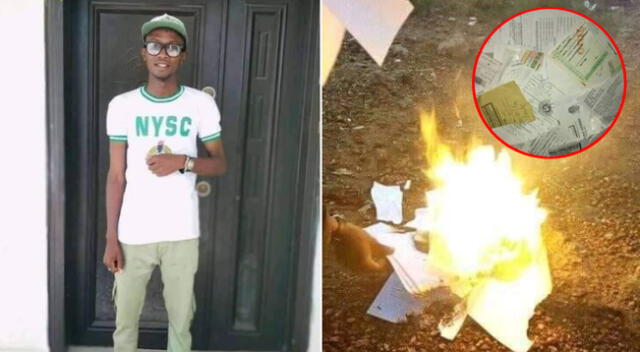 El joven optó por quemar todos su papeles de la universidad.