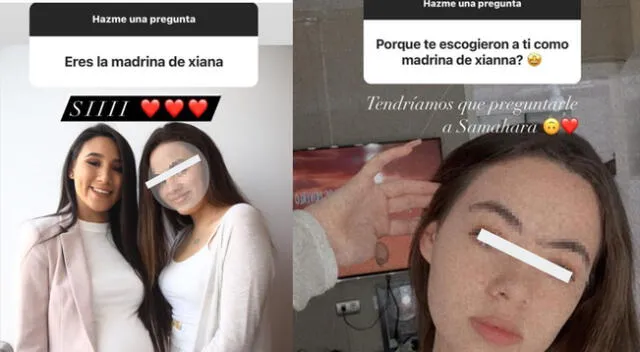 Samahara eligió a su hermana menor como madrina de su hija Xianna