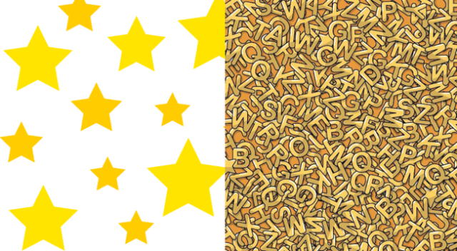 Reto viral: encuentra las 5 estrellas escondidas en la sopa de letras.