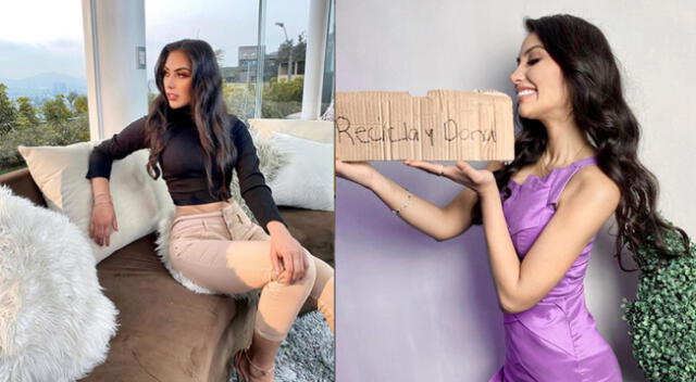 Miss Eco Internacional Perú, Lesly Reyna, recicló ropa y las donó a penal de Lurigancho