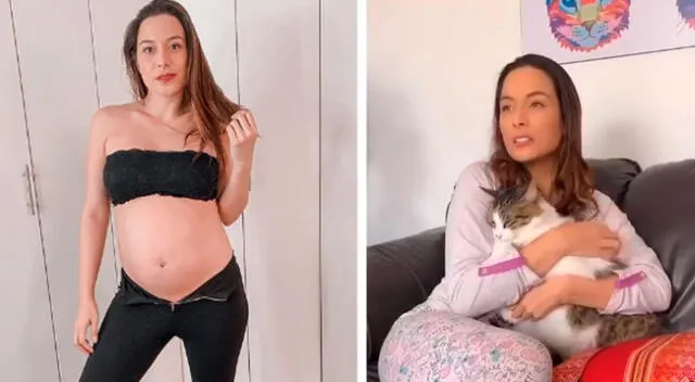 Natalia Salas defiende a sus gatos de las críticas por su embarazo.