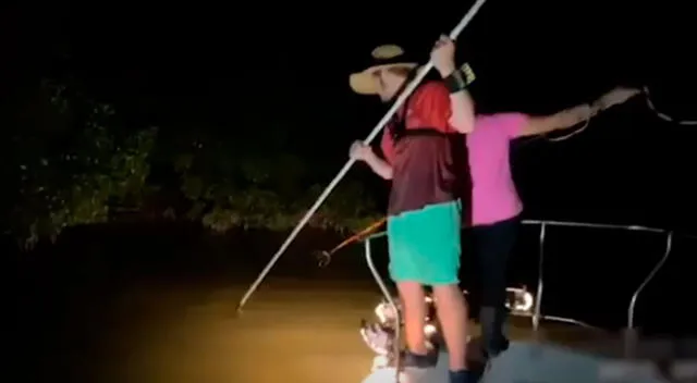 Hombre va a pescar de noche y su esposa lo salva de una inminente caída