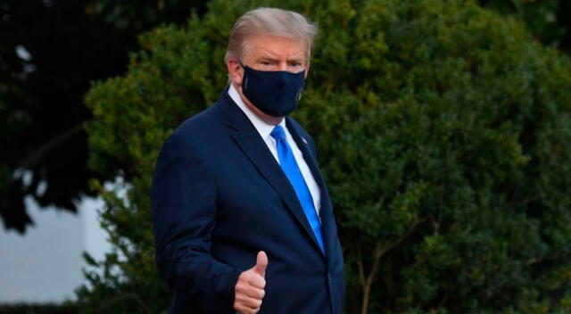 Donald Trump no llevaba mascarilla en el video grabado desde la Casa Blanca.