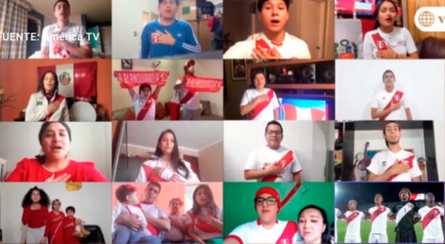 Peruanos cantaron el Himno Nacional desde sus casas en la primera fecha de las Eliminatorias al Mundial Qatar 2022.