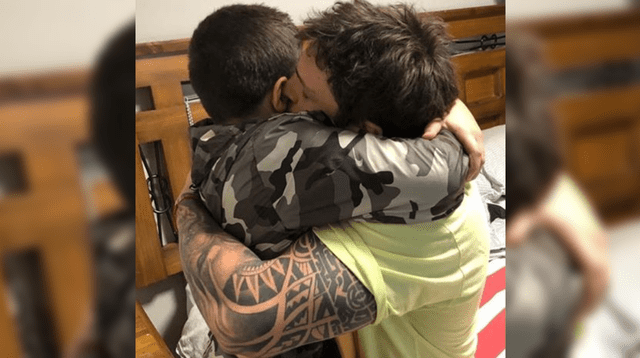 Nicola Porcella se reunió con su hijo Adriano tras meses de no verlo al estar en México trabajando en Guerreros 2020.