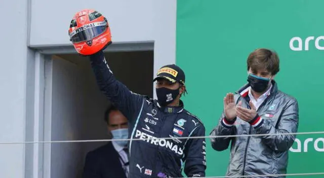Mick el hijo de Schumacher le entregó casco de su padre a Hamilton.