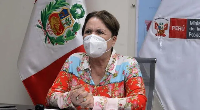 Rosario Sasieta, ministra de la Mujer y Poblaciones Vulnerables.