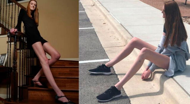 Maci Currin es la adolescente con las piernas más largas en todo el mundo