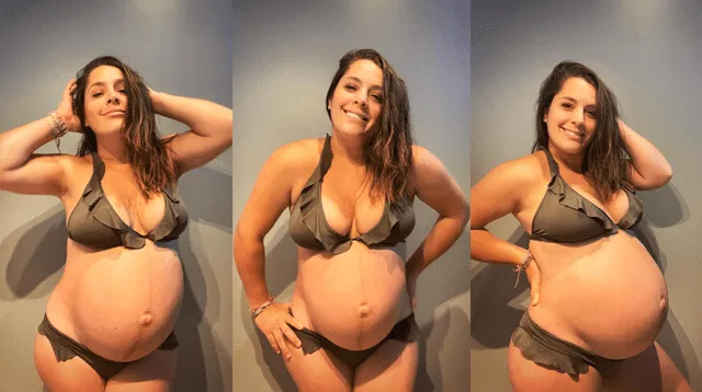 Yiddá Eslava sorprendió al realizar una sesión de fotos en bikini, donde se lució feliz mientras espera el nacimiento de su segundo hijo con Julián Zucchi.