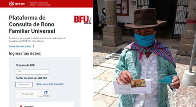 Si consultaste en el link del BFU si eres beneficiario y te apareció ese mensaje. Te explicamos aquí lo que significa y lo que debes hacer para no perder el subsidio de 760 soles.