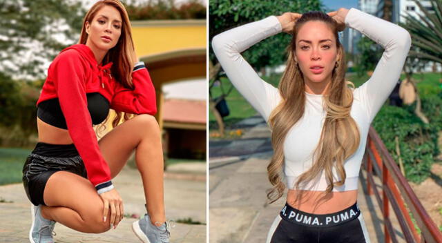 Sheyla Rojas atenta al partido Perú versus Brasil.