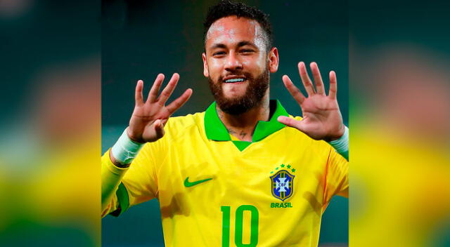 Neymar anota el segundo gol ante Perú