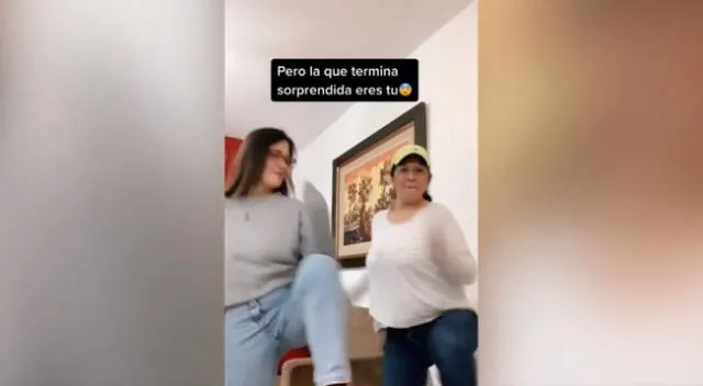 Una madre deja en shock a su hija al mostrarle sus mejores pasos en coregorafía para TikTok. Los internautas no paran de reaccionar ante increíble baile de madre e hija.