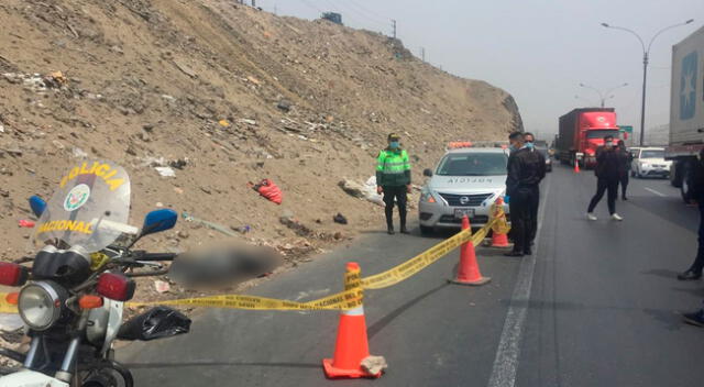 Según la PNP, el occiso habría sido asesinado en otro punto de la capital y luego fue trasladado hasta la Panamericana Norte para arrojar su cadáver.