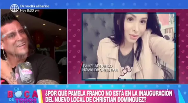 Pamela Franco dejó emotivo mensaje a Christian Domínguez.