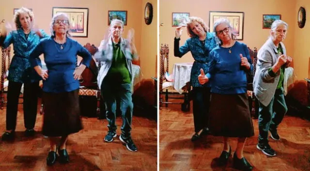 Las ancianas causaron sensación con sus pasos de baile.