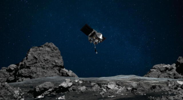 La nave Osiris-Rex entró en contacto con la superficie del asteroide Bennu.