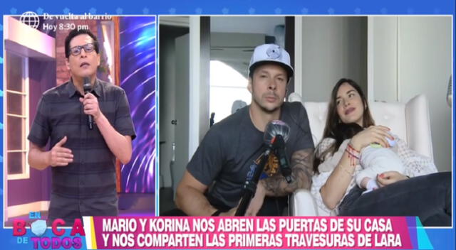 n su aparición en En boca de todos, Korina Rivadeneira reveló que no sabía que Mario Hart buscaba apoyo para cuidar a su hija Lara.