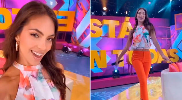 Natalie Vértiz luce radiante en su regreso del norte y disfrutó en pleno set del exitoso tema de Agua Marina.