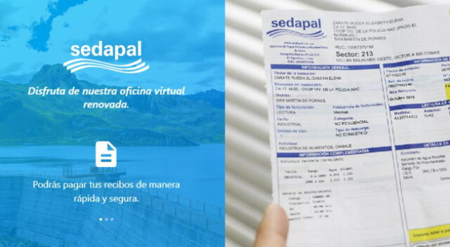 Ahora podrás pagar tu recibo de agua de Sedapal mediante la plataforma virtual Aquanet. Revisa aquí cómo hacer el pago en sencillos pasos.