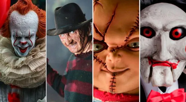 Personajes como Pennywise, Freddy Krueger, Chucky y Saw son los más usados para disfraces durante Halloween, por sus excelentes formas terroríficas que dejan sin aliento a los jóvenes y adultos.