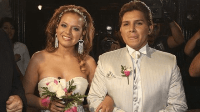 Florcita Polo y Nestor Villanueva se vistieron de novios nuevamente para celebrar un año más juntos, y emocionaron a más de uno.