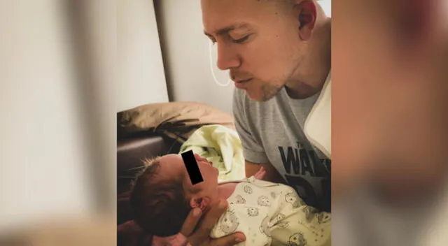 Julián Zucchi compartió en sus redes sociales su primera fotografía junto a su recién nacido con una emotiva reflexión.
