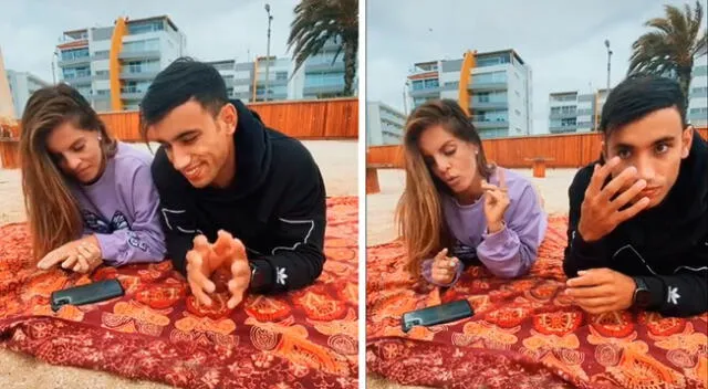 Said Palao y Alejandra Baigorria realizan divertido TikTok.