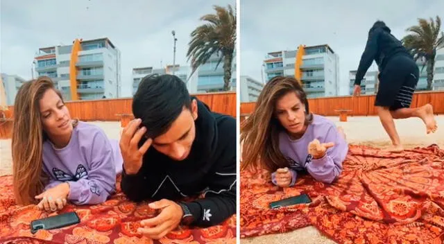 Said Palao y Alejandra Baigorria realizan divertido TikTok.