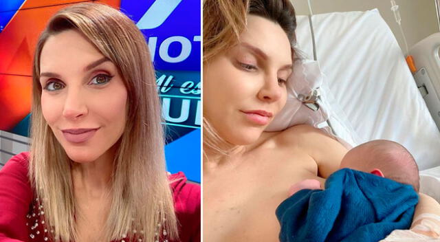 Juliana Oxenford compartió tierno momento con su bebé