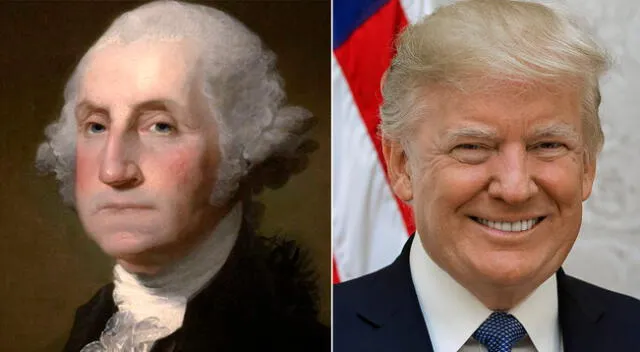 George Washington fue el primer presidente de Estados Unidos y Donald Trump el 45°.
