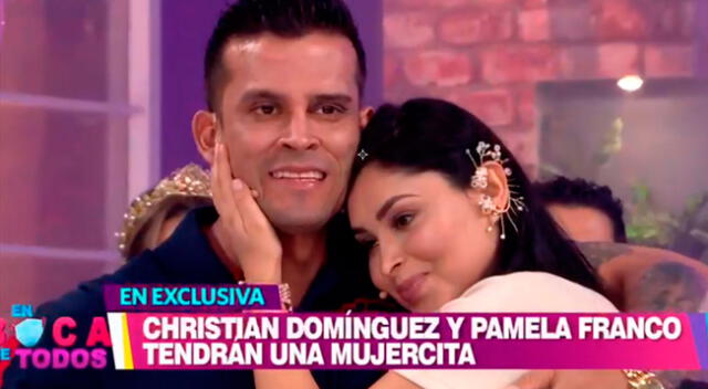 Christian Domínguez y Pamela Franco tendrán una niña.