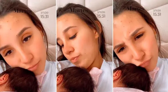 Samahara Lobatón en redes sociales contó cómo ha pasado sus primeros días como mamá, tras dar a luz por primera vez a su hija Xianna.