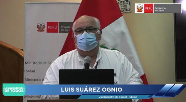 Viceministro de Salud, Luis Suárez, recalcó que el Perú solo se encuentra en un "brote focalizado".