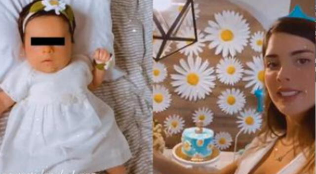 Korina Rivadeneira celebró los 2 meses de su bebé con hermosa decoración