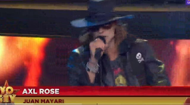 Yo soy: Imitador de Axl Rose sorprende al jurado con temas de Guns N' Roses