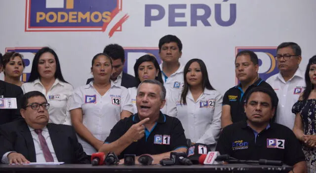 Podemos Perú rechazó que José Luna Gálvez haya interferido en la inscripción de su partido ante la ONPE con el favorecimiento de Adolfo Castillo Meza.