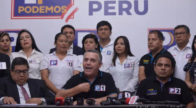 Podemos Perú rechazó que José Luna Gálvez haya interferido en la inscripción de su partido ante la ONPE con el favorecimiento de Adolfo Castillo Meza.