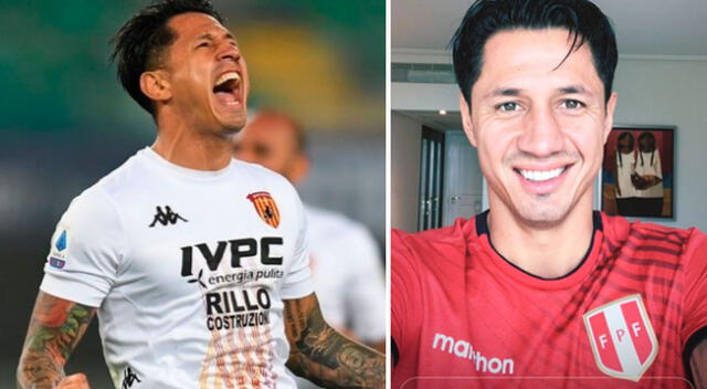 Lapadula luce camiseta de Perú.