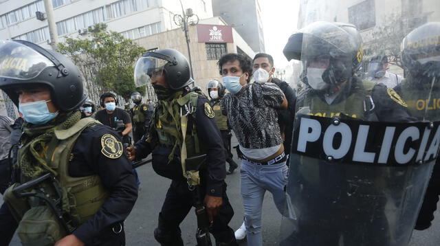 Marcha en el centro de Lima: varios detenidos tras violenta manifestación [GALERÍA]