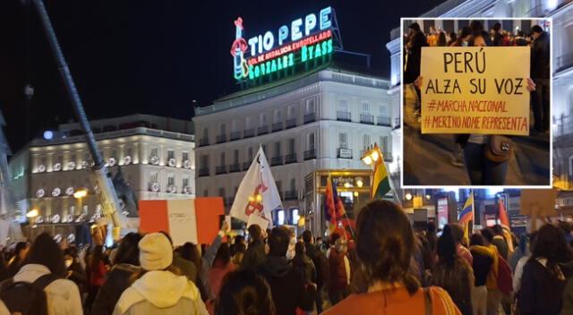 Manifestaciones en rechazo al Golpe de Estado de Manuel Merino | Foto: Twitter Karina Mendoza