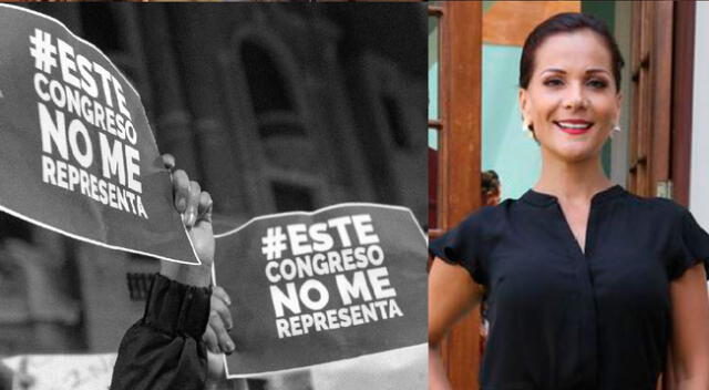 Mónica Sánchez se unió a la ola de protestas contra Manuel Merino.
