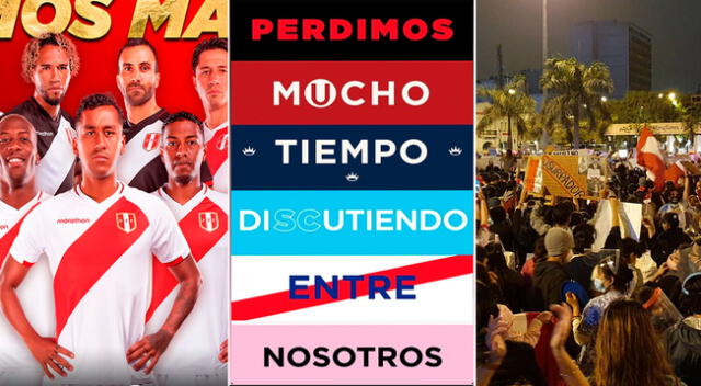 Afiche se hizo viral en redes sociales e internautas llaman a la unión entre hinchas de los principales equipos del Perú ante la crisis sanitaria y política que vivimos por el golpe de Estado de Manuel Merino y la pandemia.