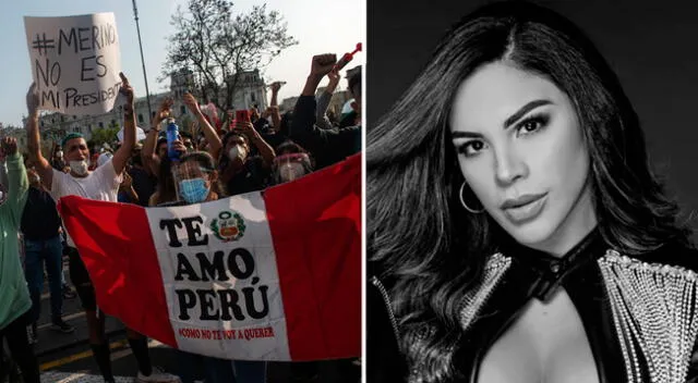 Stephanie Valenzuela expresa su apoyo para el Perú.