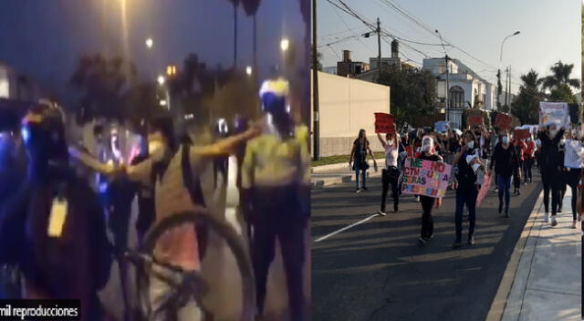 La Policía volvió a ser blanco de críticas por actuar con violencia ante manifestantes en La Molina.