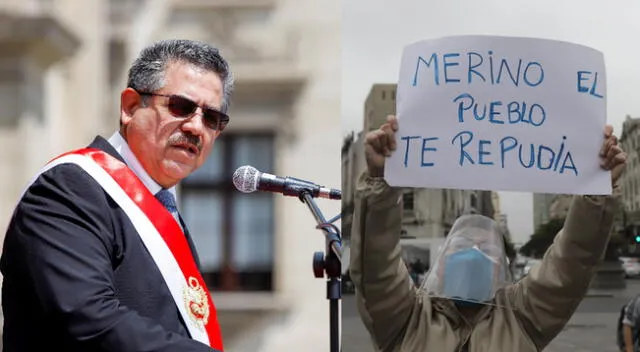 Manuel Merino se pronunció sobre las marchas en su contra.