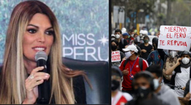 Jessica Newton cancela fecha del Miss Perú en solidaridad tras golpe de estado de Manuel Merino