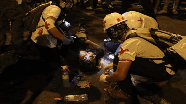 Reportan 102 heridos en la marcha pacífica de 14 de noviembre.